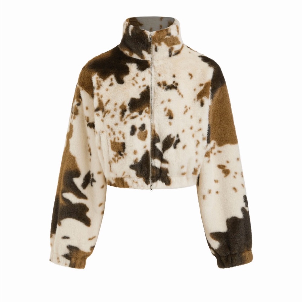BNWT Cider Brown and Cream Teddy Jacket